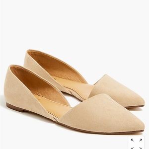 JCREW Zoe sueded d'Orsay flats